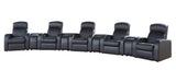 Cyrus Home Theater Upholstered Recliner Black - Ella Furniture