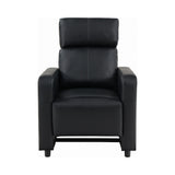 Toohey Home Theater Push Back Recliner Black - Ella Furniture