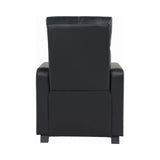 Toohey Home Theater Push Back Recliner Black - Ella Furniture