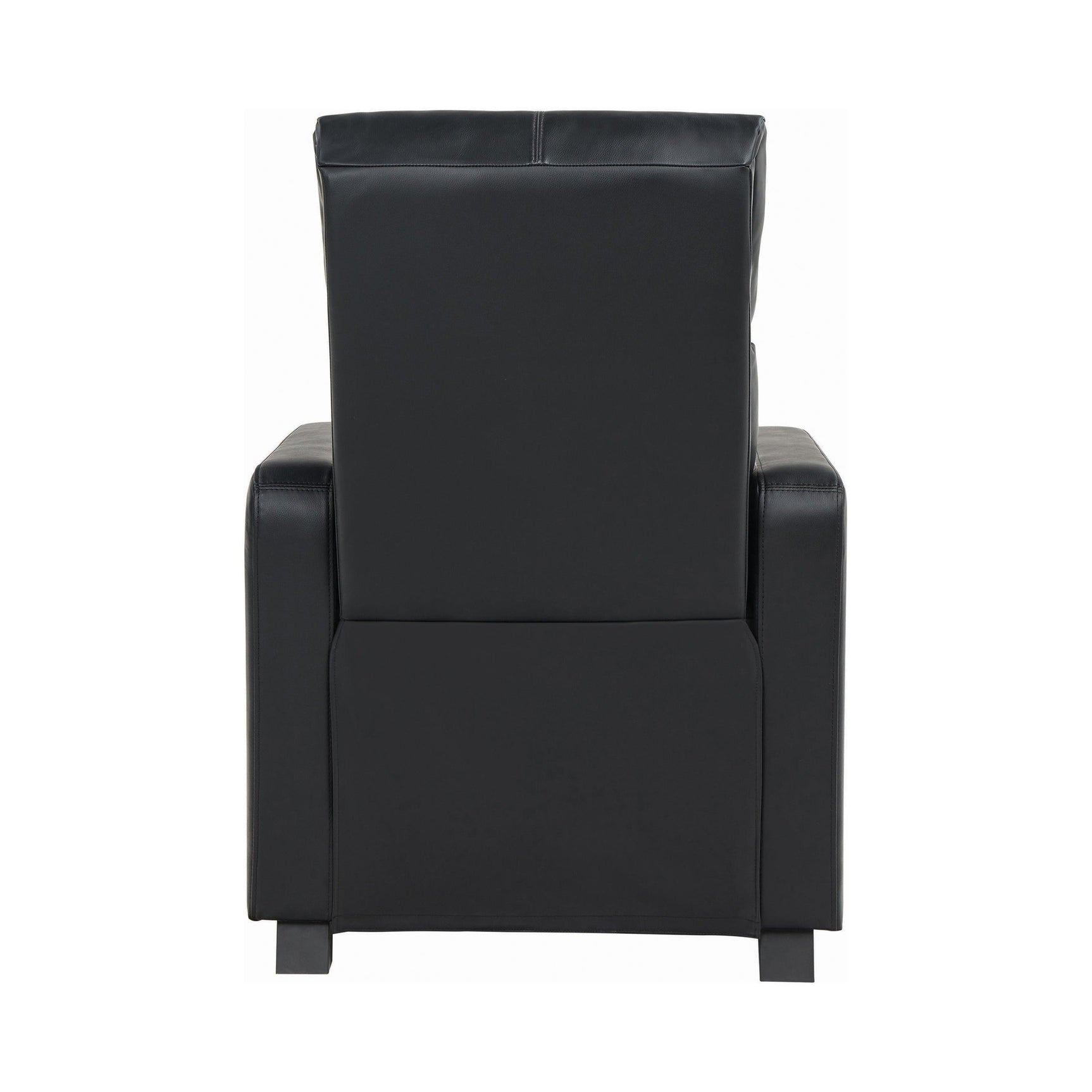 Toohey Home Theater Push Back Recliner Black - Ella Furniture