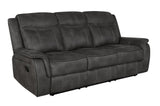 Lawrence Upholstered Tufted Back Motion Sofa 603504 - Ella Furniture