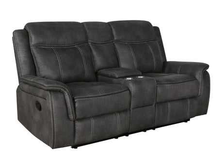 Lawrence Upholstered Tufted Back Motion Sofa 603504 - Ella Furniture