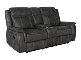 Lawrence Upholstered Tufted Back Motion Loveseat 603505 - Ella Furniture