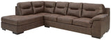 Maderla Walnut 2-Piece Sectional With Chaise 62002S1 - Ella Furniture