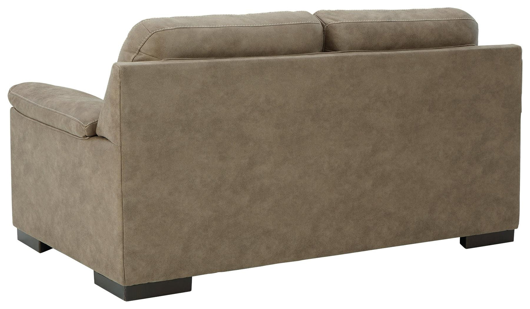 Maderla Pebble Faux Leather Loveseat - Ella Furniture