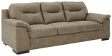 Maderla Pebble Faux Leather Sofa - Ella Furniture