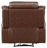 Mcadoo Caramel Microfiber Power Recliner - Ella Furniture