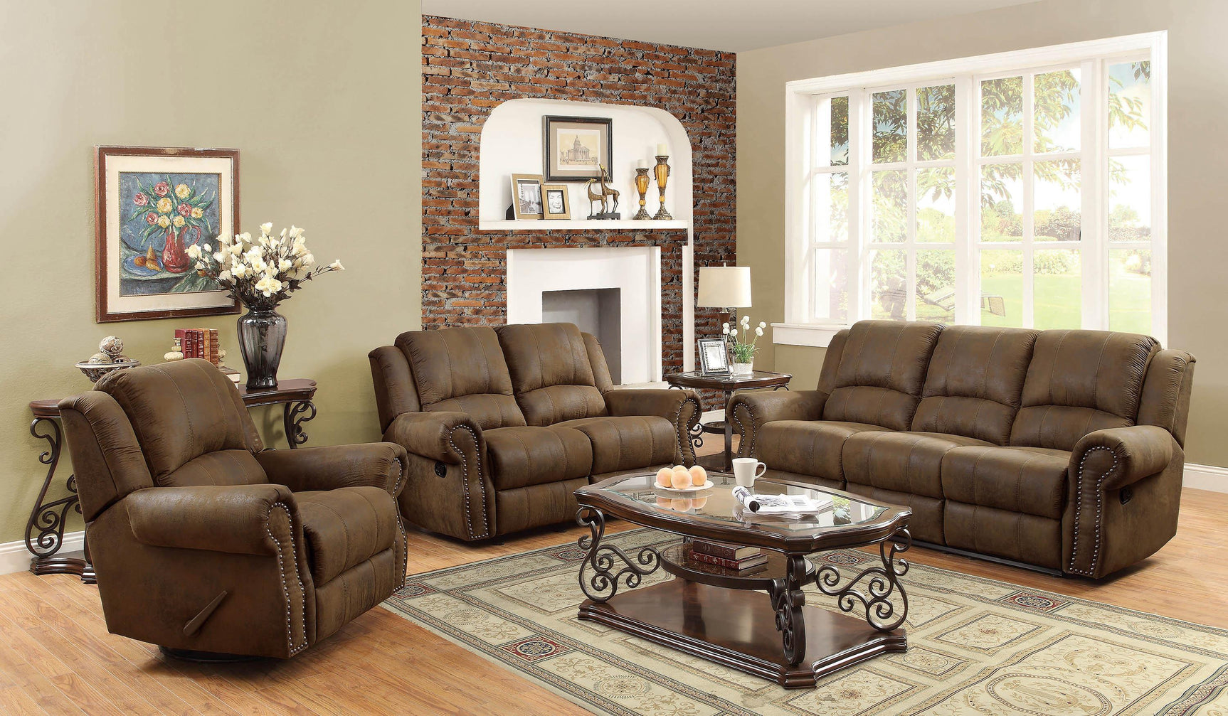 Laney Coffee Table Deep Merlot And Clear - Ella Furniture
