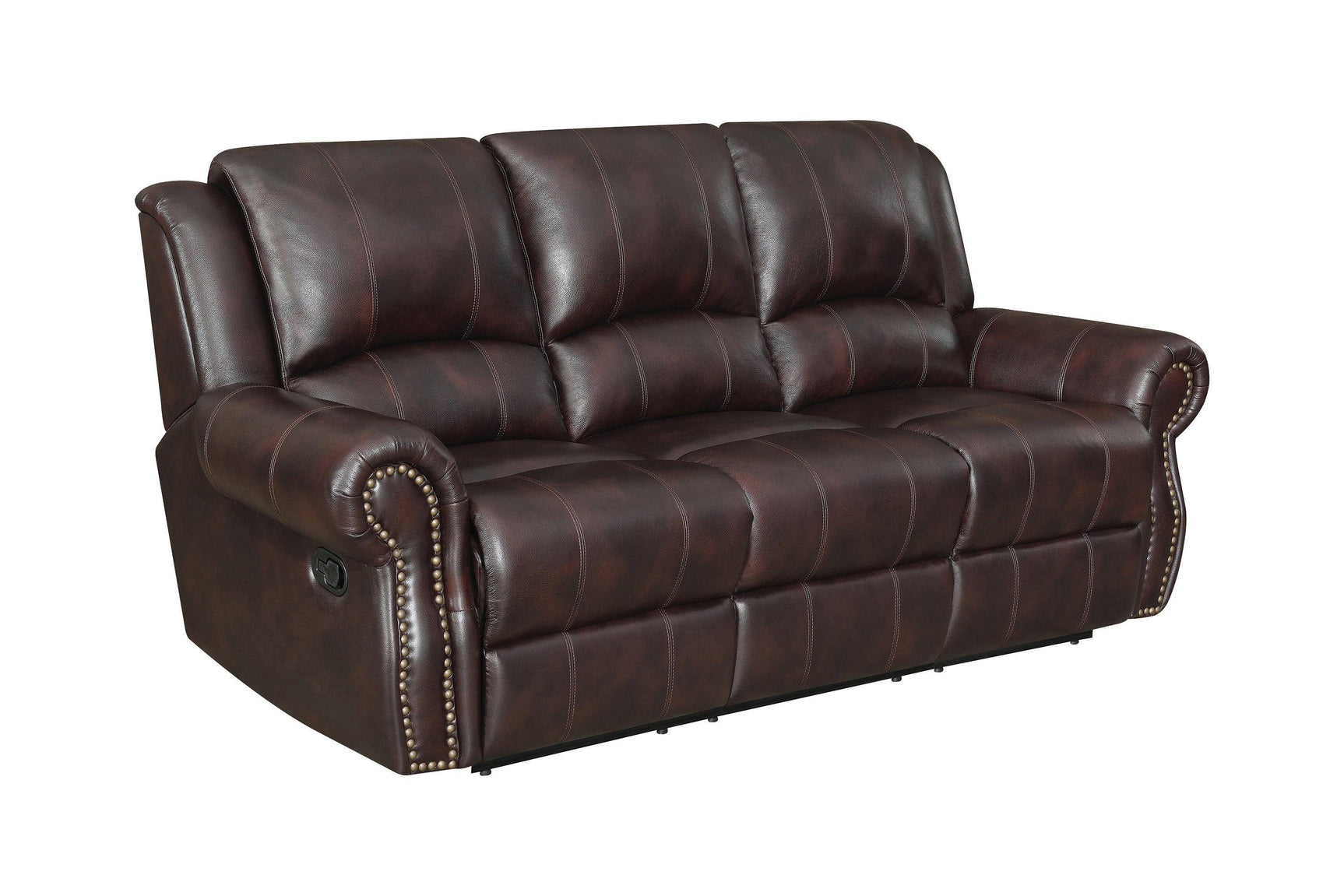 Laney End Table Deep Merlot And Clear - Ella Furniture