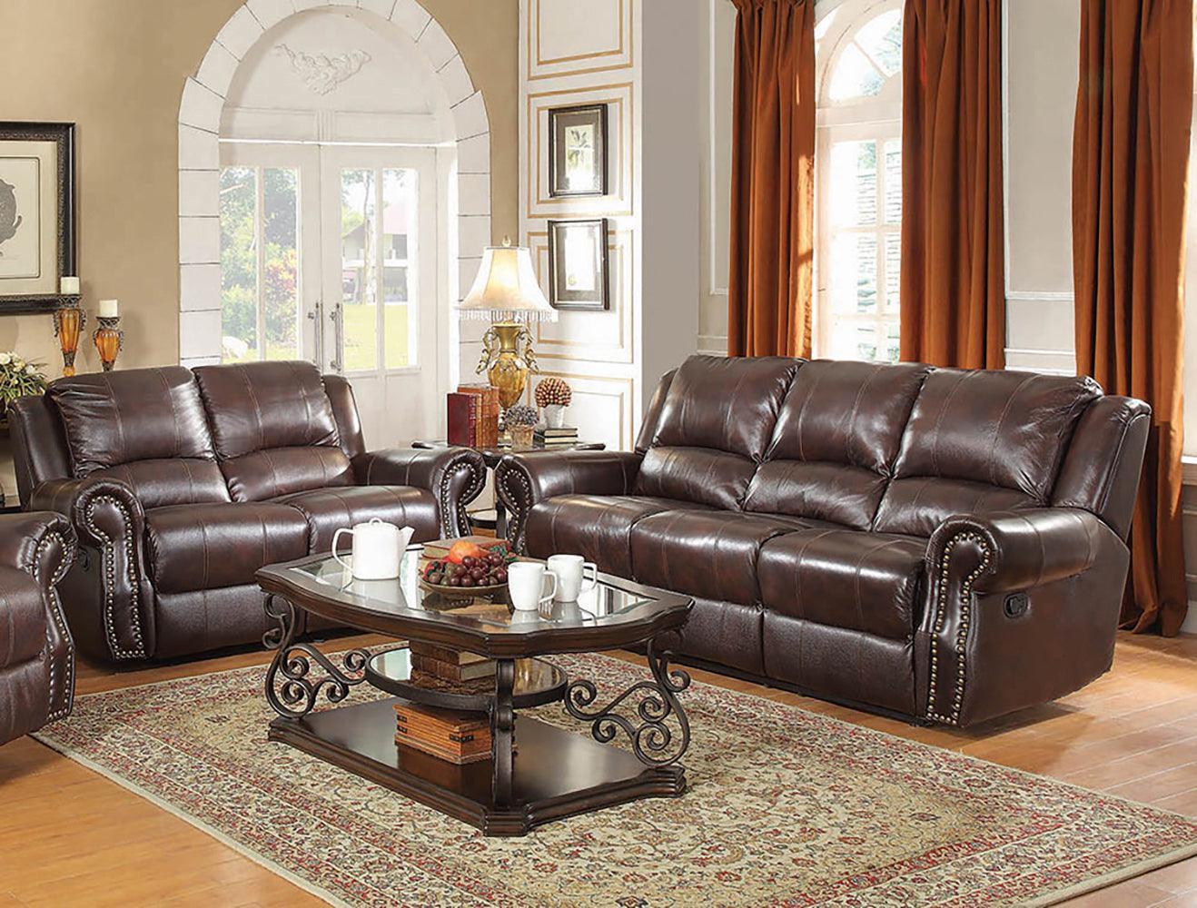 Laney End Table Deep Merlot And Clear - Ella Furniture