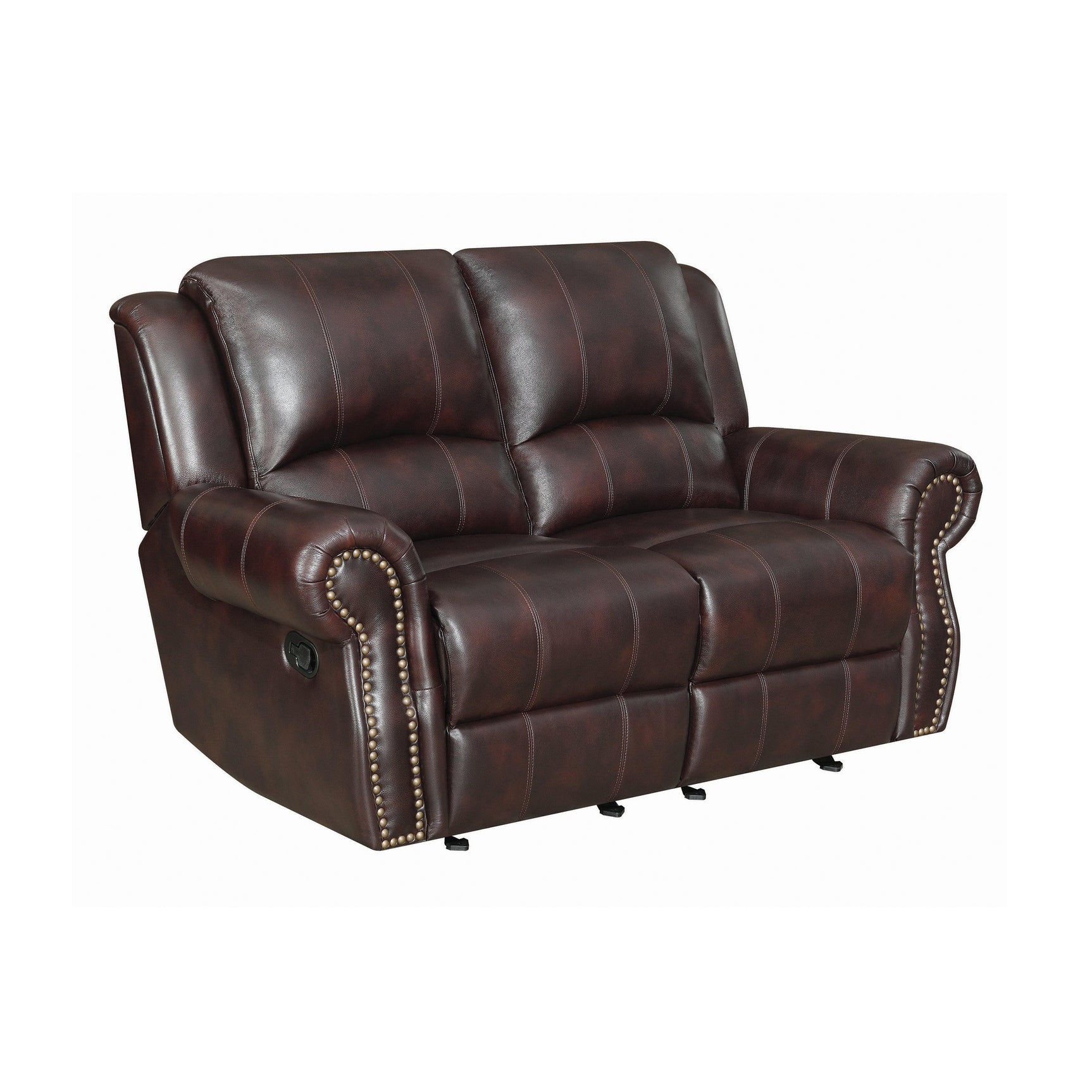 Laney End Table Deep Merlot And Clear - Ella Furniture