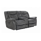 Conrad Upholstered Motion Sofa Cool Grey - Ella Furniture