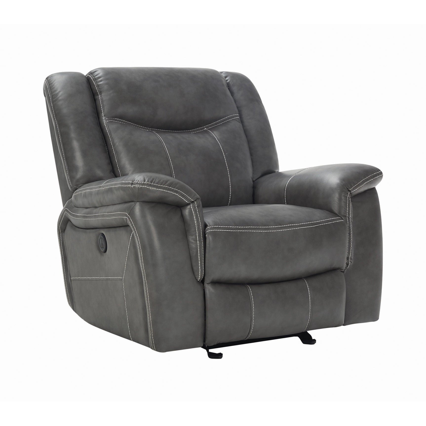 Conrad Upholstered Motion Loveseat Cool Grey - Ella Furniture