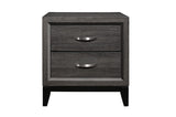 Davi Nickel Wood Modern Sleek Contemporary Solid Wood Platform Bedroom Set - Ella Furniture