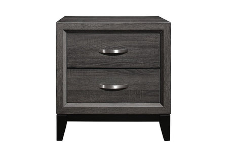Davi Nickel Wood Modern Sleek Contemporary Solid Wood Platform Bedroom Set - Ella Furniture