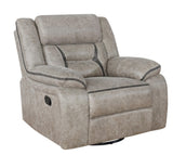 Greer Upholstered Tufted Back Motion Sofa - Ella Furniture