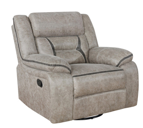 Greer Upholstered Tufted Back Motion Sofa - Ella Furniture