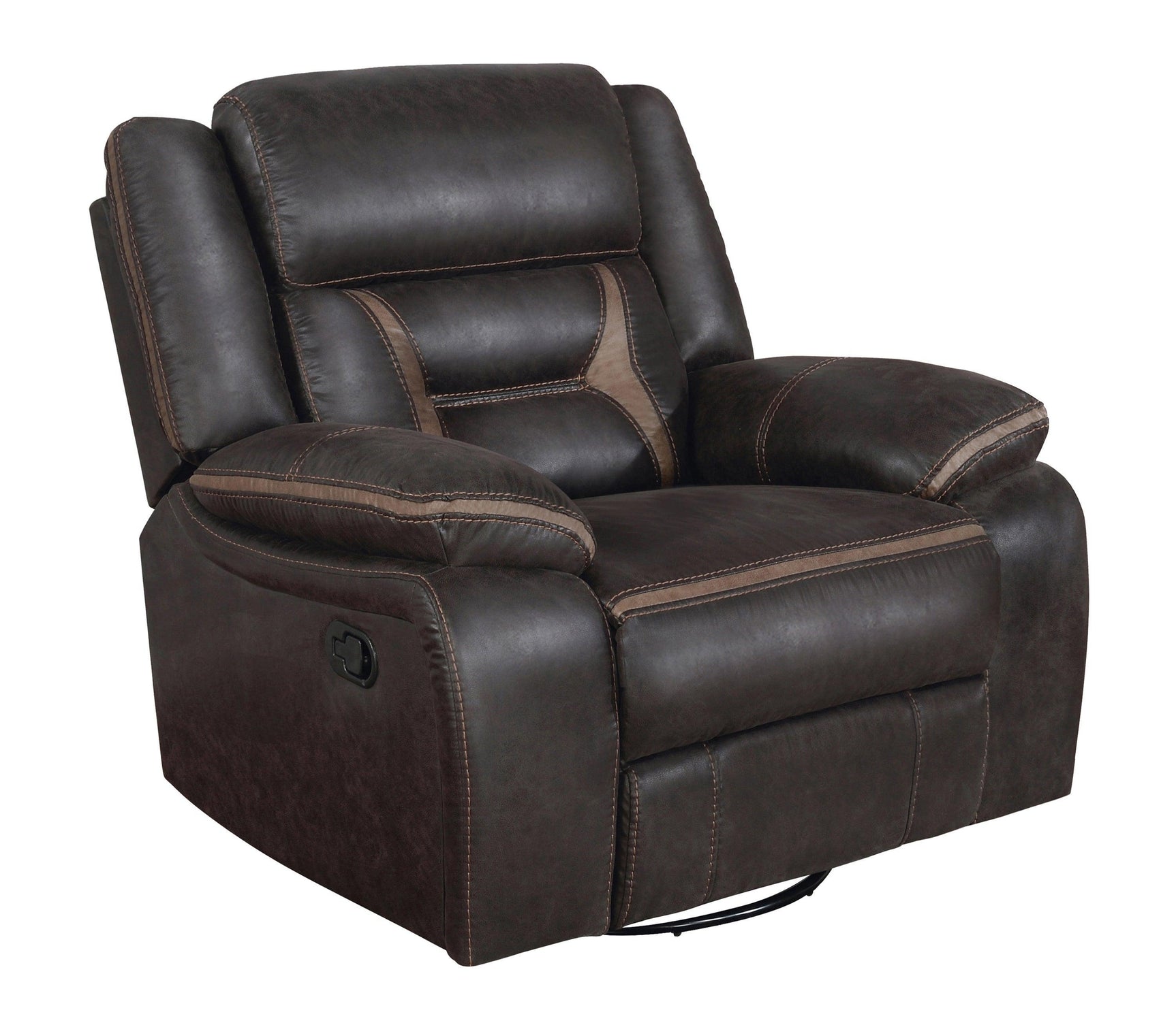 Greer Upholstered Tufted Back Motion Sofa 651354 - Ella Furniture