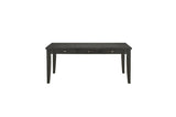 Baresford Gray Finish Contemporary Solid Wood Fabric Upholstery Seat Storage Dining Room Set - Ella Furniture