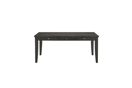 Baresford Gray Finish Contemporary Solid Wood Fabric Upholstery Seat Storage Dining Room Set - Ella Furniture