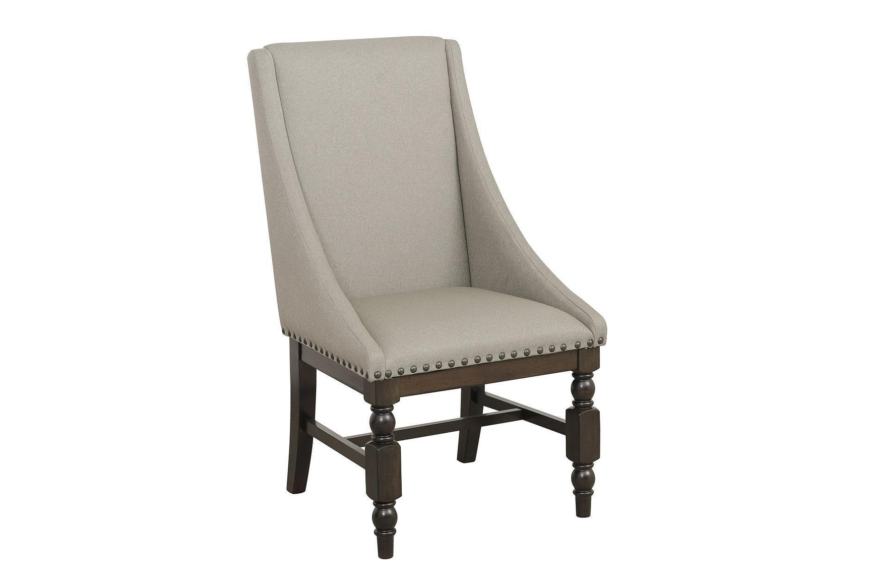 Reid Neutral Modern Solid Wood And Veneers Fabric Upholstered Seat Rectangular Dining Room Set - Ella Furniture