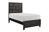 Davi Nickel Wood Modern Sleek Contemporary Solid Wood Platform Bedroom Set - Ella Furniture