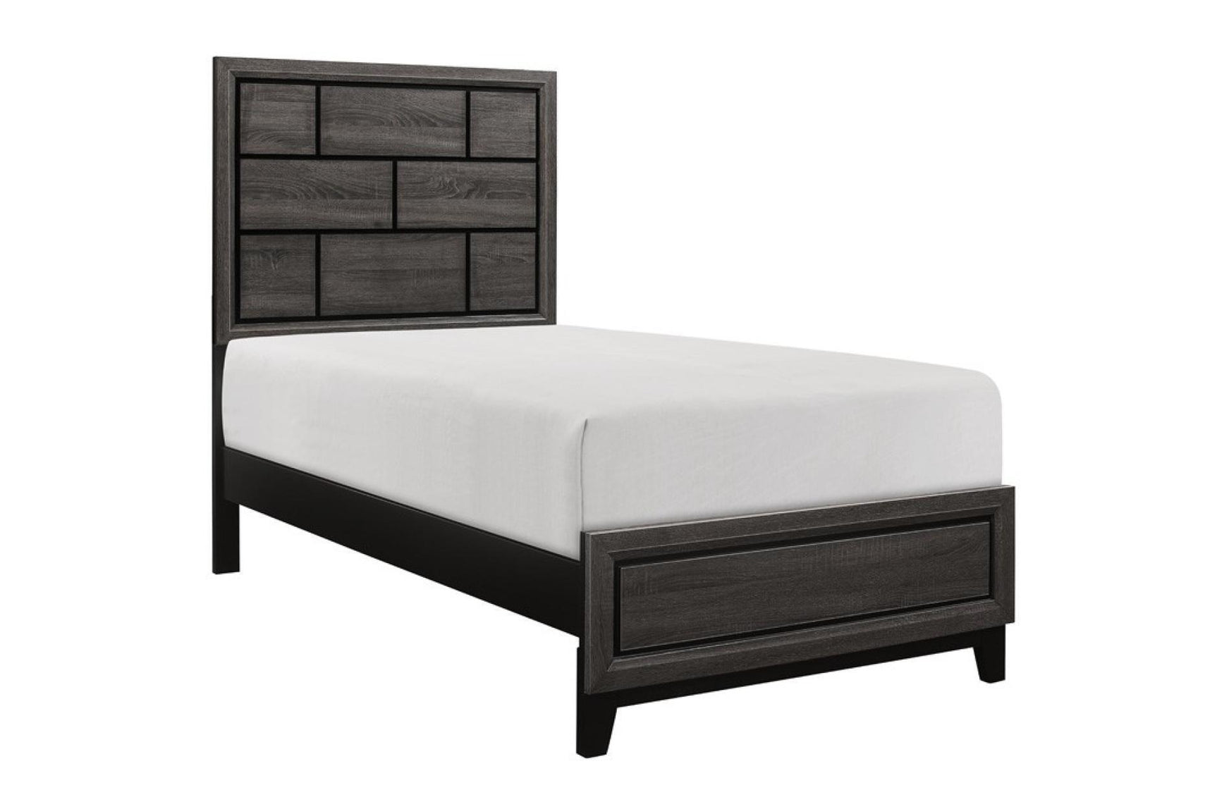 Davi Nickel Wood Modern Sleek Contemporary Solid Wood Platform Bedroom Set - Ella Furniture