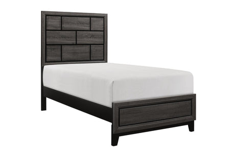 Davi Nickel Wood Modern Sleek Contemporary Solid Wood Platform Bedroom Set - Ella Furniture