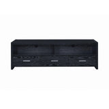 Alton 62″ 3-Drawer Tv Console Black Oak - Ella Furniture