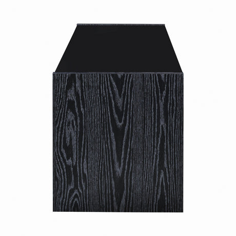 Alton 62″ 3-Drawer Tv Console Black Oak - Ella Furniture