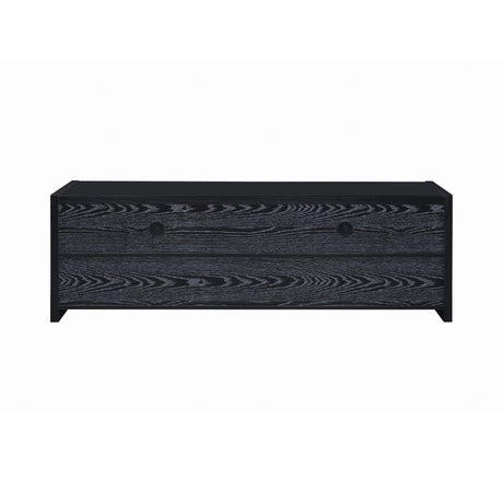 Alton 62″ 3-Drawer Tv Console Black Oak - Ella Furniture