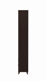 Lewes 2-Drawer Media Tower Cappuccino - Ella Furniture