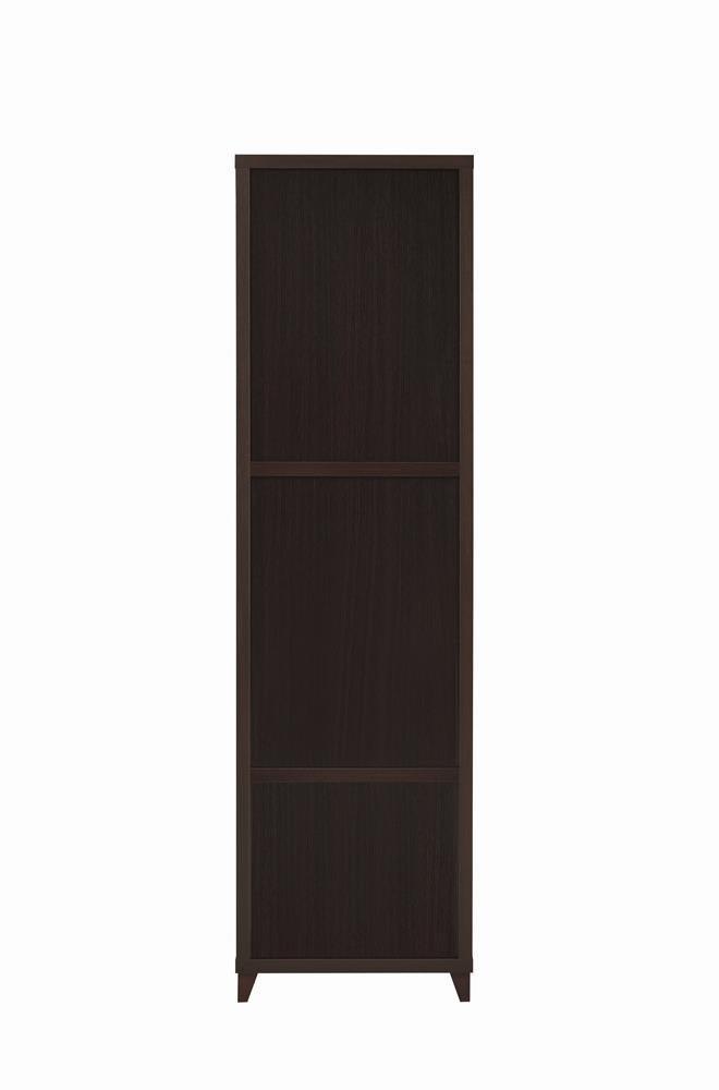 Lewes 2-Drawer Media Tower Cappuccino - Ella Furniture