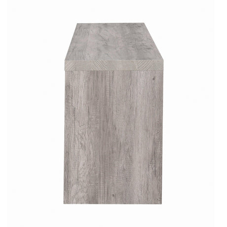 Burke 2-Drawer Tv Console Grey Driftwood - Ella Furniture