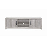 Hays 2-Door Tv Console Grey Driftwood - Ella Furniture