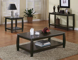 Dixon Rectangular Coffee Table With Lower Shelf Espresso - Ella Furniture
