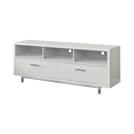 Casey 2-Drawer Rectangular Tv Console White - Ella Furniture