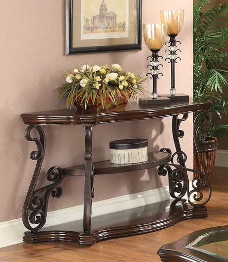Laney Coffee Table Deep Merlot And Clear - Ella Furniture