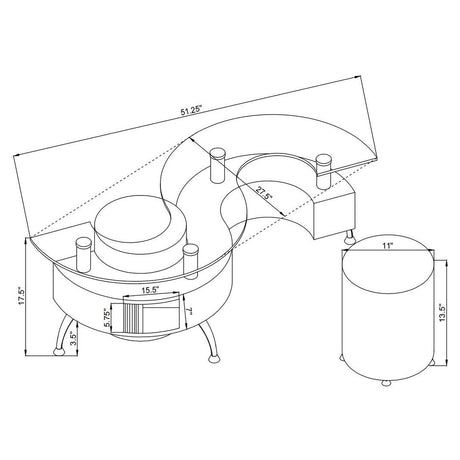Coffee Table 703400 - Ella Furniture