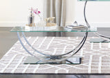 Danville U-shaped Coffee Table Chrome - Ella Furniture