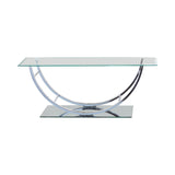 Danville U-shaped Coffee Table Chrome - Ella Furniture