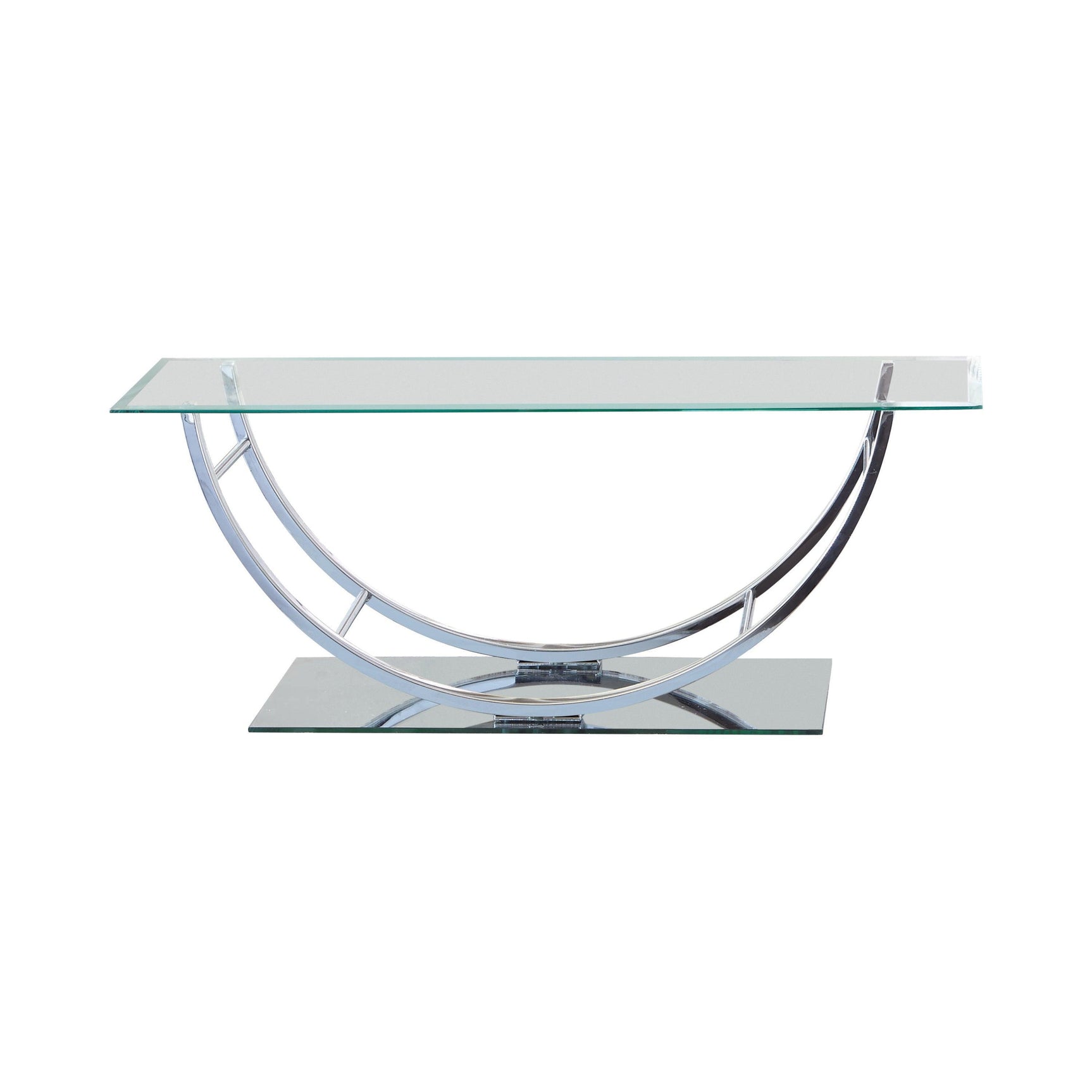 Danville U-shaped Coffee Table Chrome - Ella Furniture