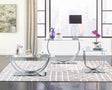 Danville U-shaped Coffee Table Chrome - Ella Furniture