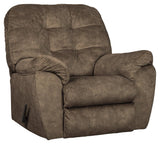 Accrington Earth Microfiber Recliner - Ella Furniture