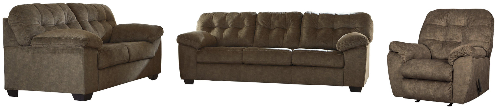 Accrington Earth Sofa, Loveseat And Recliner - Ella Furniture