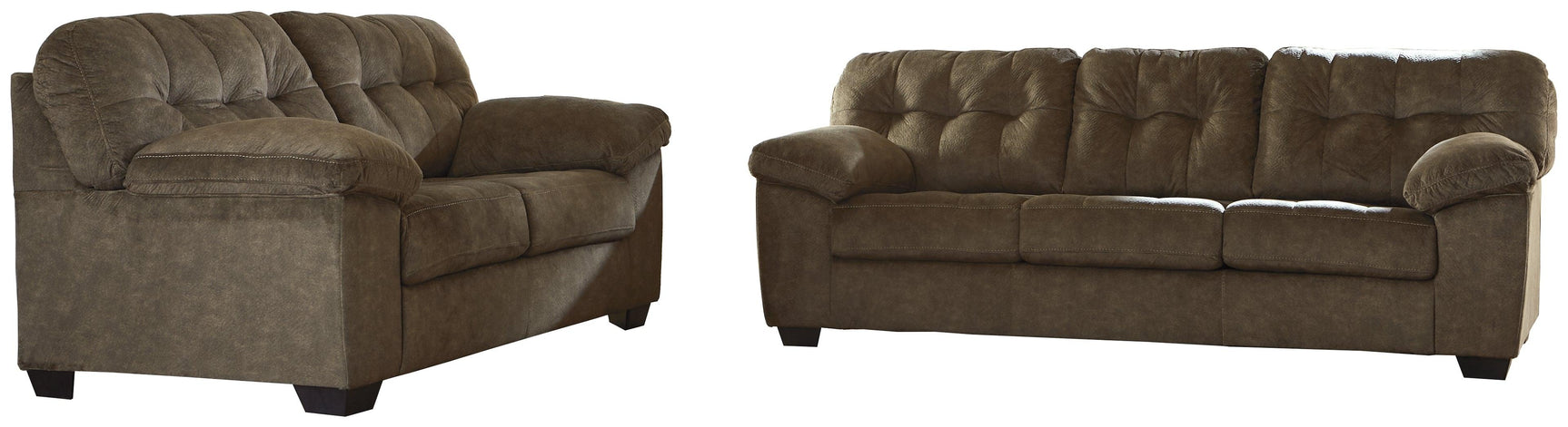 Accrington Earth Sofa And Loveseat - Ella Furniture