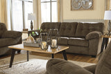 Accrington Earth Microfiber Sofa - Ella Furniture