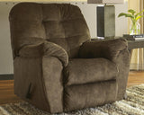 Accrington Earth Microfiber Recliner - Ella Furniture