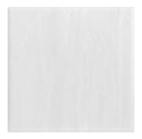 Adabella U-base Square End Table White And Chrome - Ella Furniture