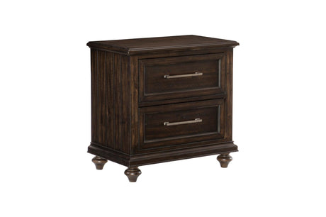 Cardano Driftwood Charcoal Modern Contemporary Acacia Solid Wood Panel Bedroom Set - Ella Furniture